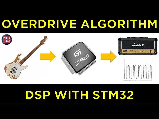 DSP Overdrive (Asymmetrical Clipping) in Software (STM32) - Phil's Lab #153