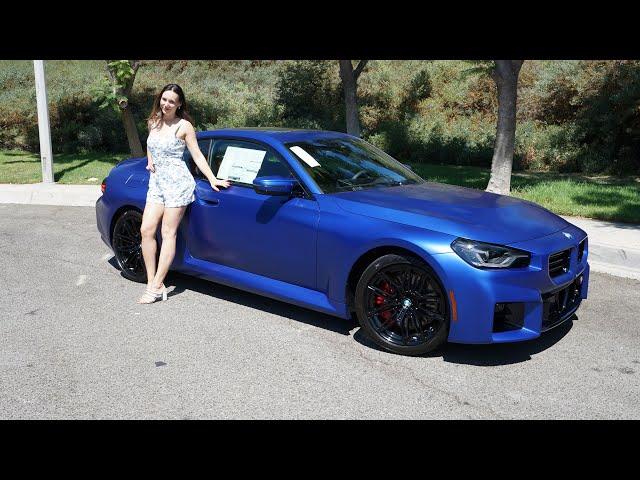 2024 BMW M2 Review 6 speed manual in Frozen Portimao Blue / Exhaust Sound! / BMW Test Drive Review