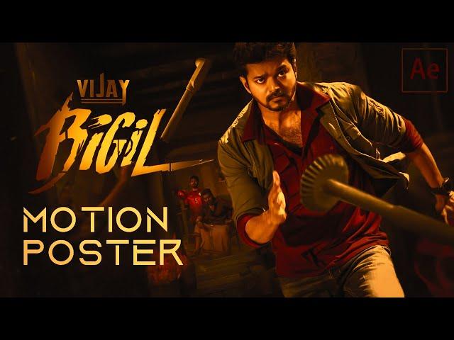 Thalapathy Vijay New Motion Poster | After Effect Tutorial | Murphysky