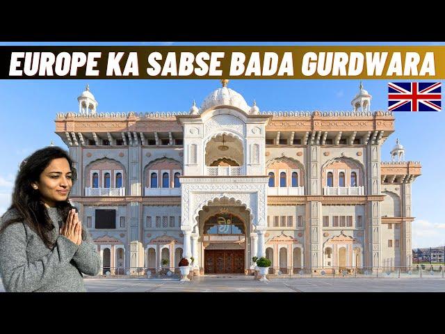 Largest Gurdwara in Europe | Guru Nanak Temple Gravesend UK | Desi Couple in London