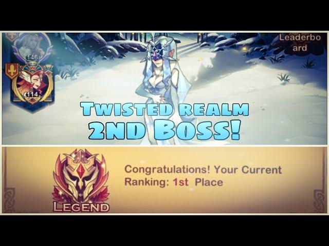 AFK Arena | Twisted Realm 2nd Boss - Ice Shemira ~ Getting Rank 1