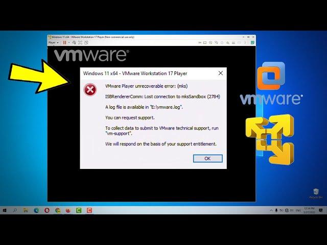 Fix VMware player unrecoverable error: (mks) | How To Solve vmware Workstation unrecoverable error