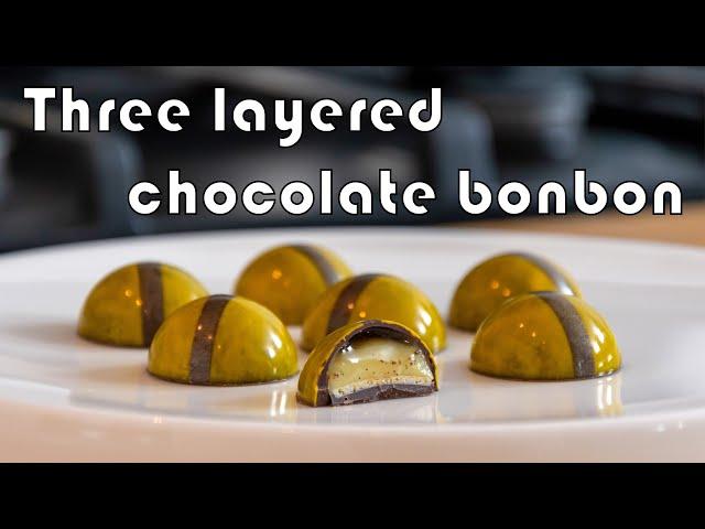 3 layered chocolate bonbon