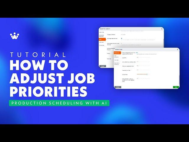 Adjusting job priorities