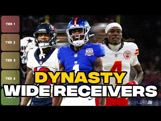 Top 50 Dynasty Wide Receiver Rankings (BIG CHANGES)