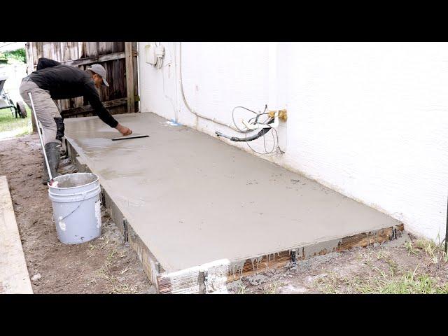 DIY Concrete slab - How to form and pour on yourself