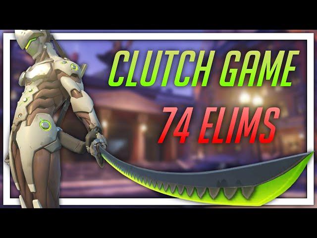 [Overwatch] Clutch Game with 74 Elims (Genji)