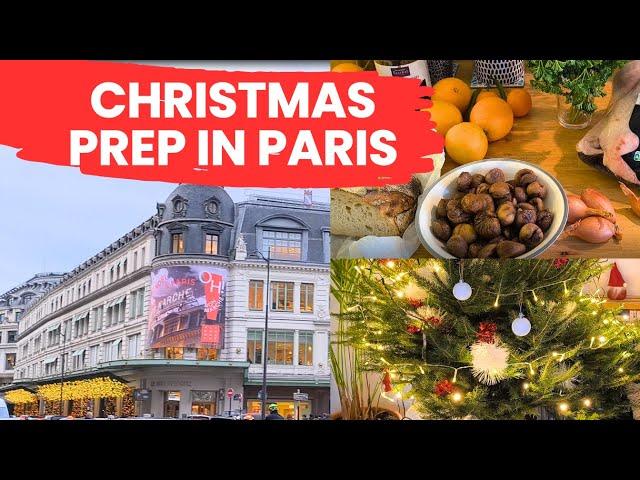 Traditional French Christmas - Running Errands & Food Haul | Christmas Prep in Paris