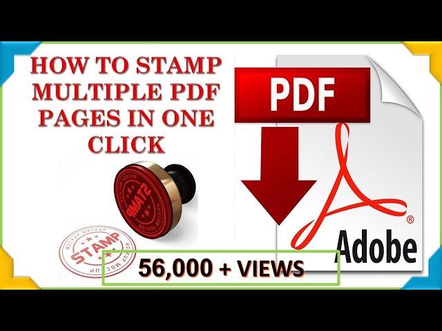 How to Stamp Multiple pages of PDF in Just one Click