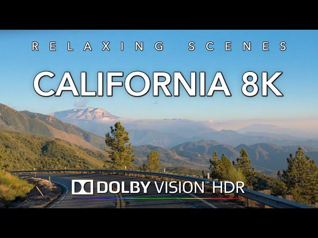 Driving California 8K Dolby Vision HDR - Big Bear to Venice Beach at Sunset