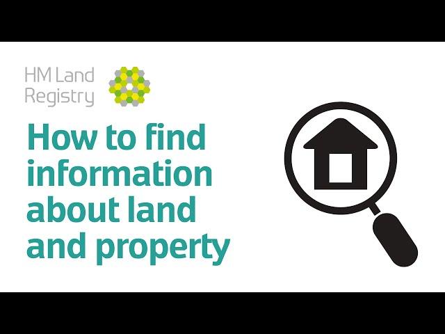 How to find information about land and property