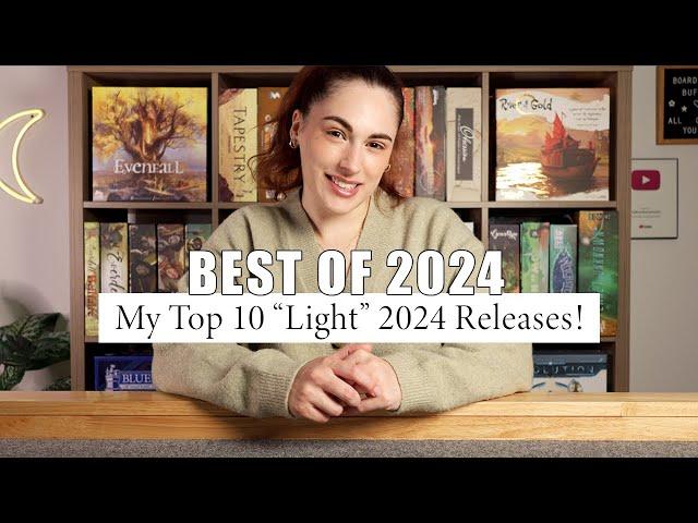 My Top 10 "Light" Board Game Releases Of 2024!