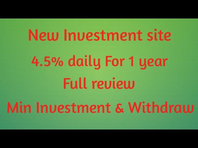 Generatefund | 4.5% daily for 1 year | full review Min invest