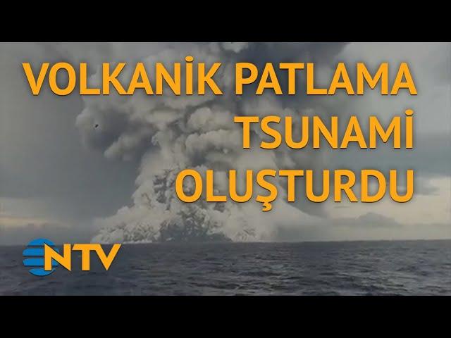 Denizin altındaki volkanik patlama tsunamiye yol açtı