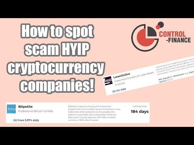 HOW TO FIND A SCAM CRYPTOCURRENCY COMPANY | SCAM HYIP WEBSITES