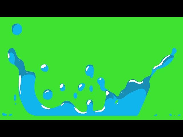 BEST 12 Splash Water Elements Effect Green Screen || By Green Pedia