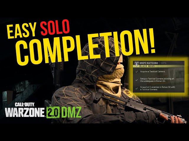 EASY SOLO Who's Watching Mission Completion for Black Mous | Call of Duty Warzone 2.0 DMZ