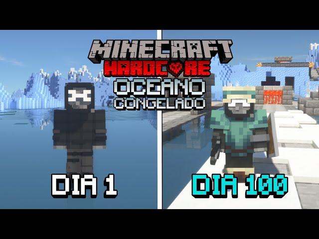 SOBREVIVÍ 100 Días en un OCEANO CONGELADO en Minecraft HARDCORE... Esto es lo que pasó