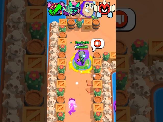 Escape Nany Super ! #brawlstars #bs #brawl #brawler #supercell #shorts #nani