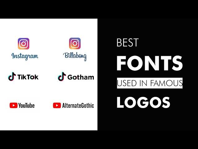 best  Fonts used in famous Logos