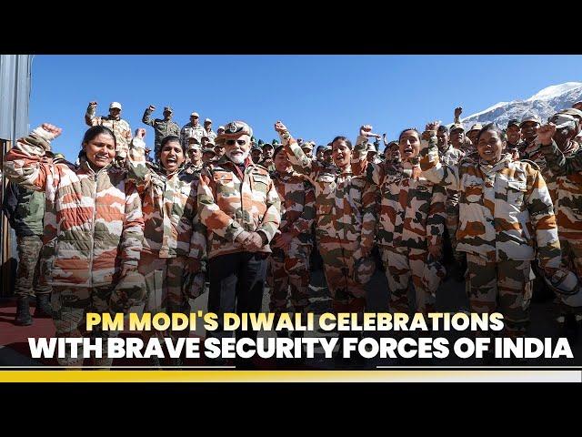 PM Modi celebrates Diwali with Braveheart Jawans in Lepcha, HP