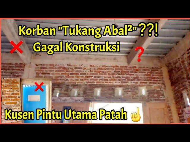 Rumah Gagal Konstruksi asal jadi tanpa memikirkan resiko - pelajaran untuk kita semua