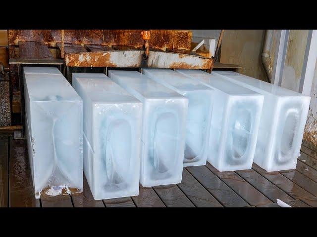 Giant Ice Block Making / 巨大冰塊製作 - Taiwan Ice Block Factory