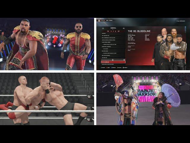 WWE 2K25: New Tag Team Moves, Default Teams & Bonus Tag Team Entrances