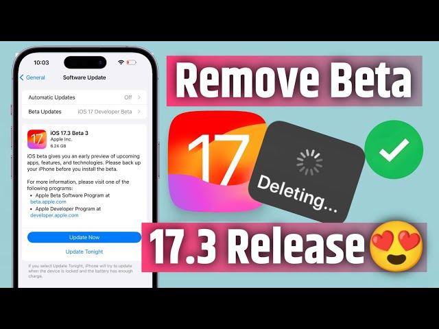 How To Remove Beta Version From iPhone ios 17 | How To Remove ios 17 Beta From iPhone | Remove Beta