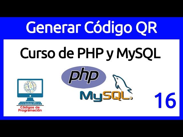 16. Generar Código QR en PHP