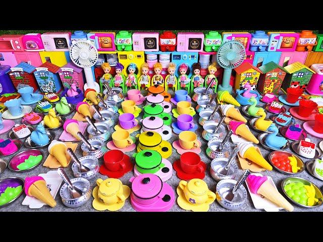 6.56 Minutes Satisfying With Unboxing Hello Kitty Kitchen Set | Cutee Tiny Mini ASMR kitchen set