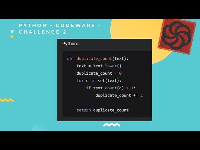 Python | Codewars | Counting Duplicates