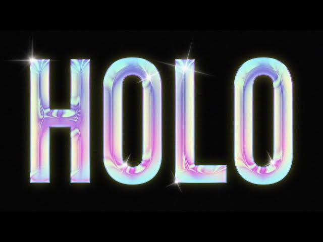 HOLOGRAPHIC TEXT EFFECT | PHOTOSHOP EFFECT | PHOTOSHOP TUTORIAL
