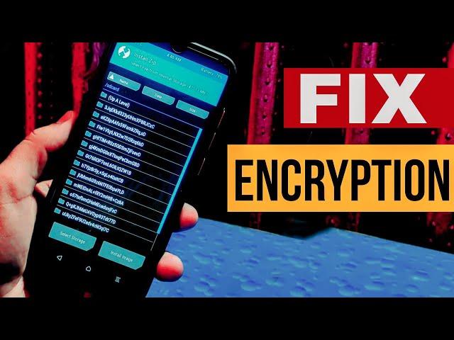 Fix Encryption On Custom Recovery || Android 12 ROMs