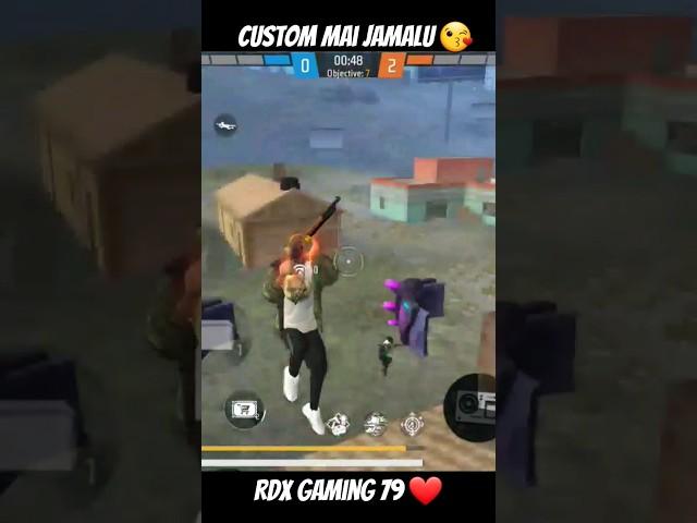 Rdx bhai ka op Headshort   #shorts custom gameplay with nobb  #freefire #viral #rdxgaming79