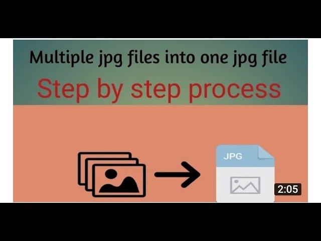 How to Multiple jpg file into one jpg file (Bina koi Software ke ) | fk tech world