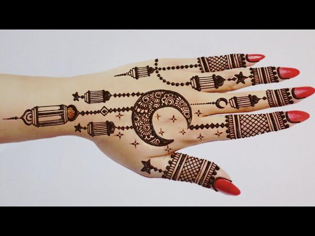 Chand Mehndi design|Ramadan Eid Special Mehndi designs|Stylish Moon Mehandi design|Mehandi ka design