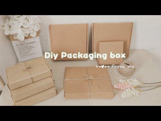 DIY Corrugated box • Packaging box • Kraft box (2 pesos only)