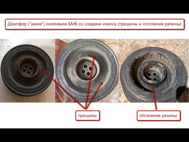 Ресурс, признаки износа и аналоги демпфера ("шкива") коленвала дизельных моторов БМВ