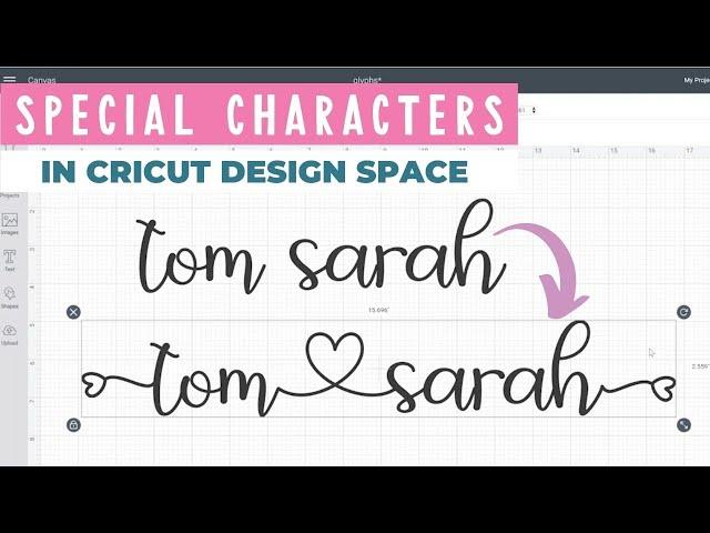 How to Use Glyphs in Cricut Design Space
