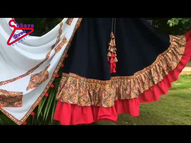 Double Frill Lahenga (Chaniya) With Dupatta | Chhaya Shree Creation