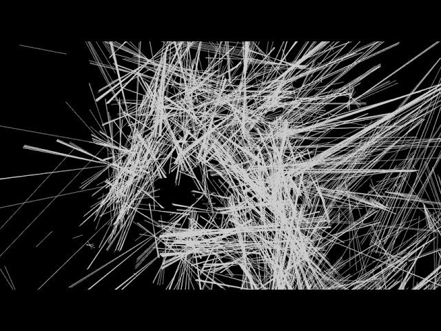 Audio Visual "Particle becoming a line"