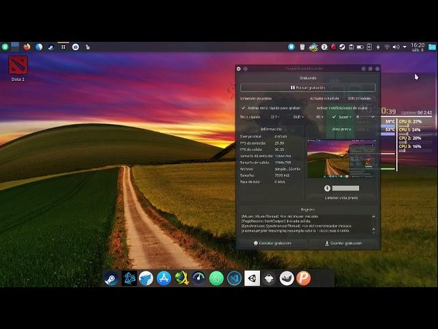 Parpadeo al grabar escritorio de MANJARO (Screen flickering) - SOLUCIÓN