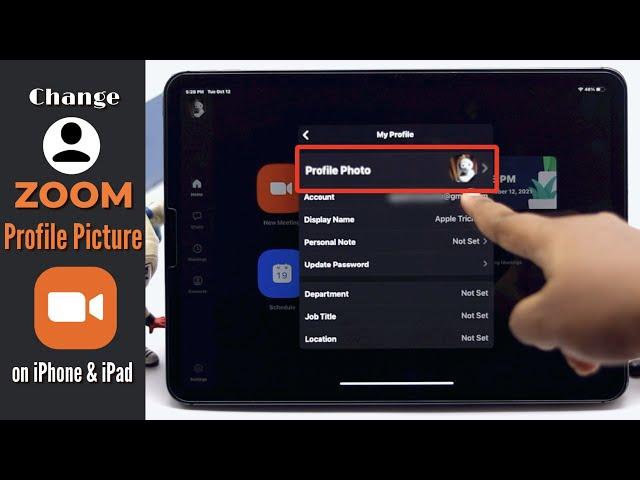 Change Zoom Profile Picture on iPad/iPhone (Easy Step by Step)