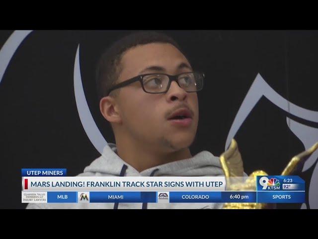 Franklin track star Julian Mars signs with UTEP | KTSM 9 News at 6