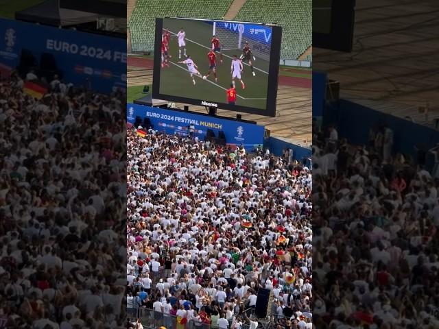 ️ Tor Florian Wirtz zum 1:1 gegen Spanien - Public Viewing Olympiastadion #euro2024 #ESPGER