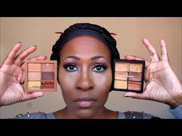 NEW NYX Conceal Correct Contour Palette vs. MAC Studio Conceal & Correct Palette:DEMO