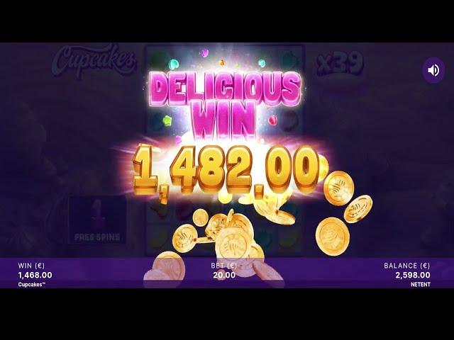 Hit it Rich! NICE WIN! Cupcakes | NetEnt