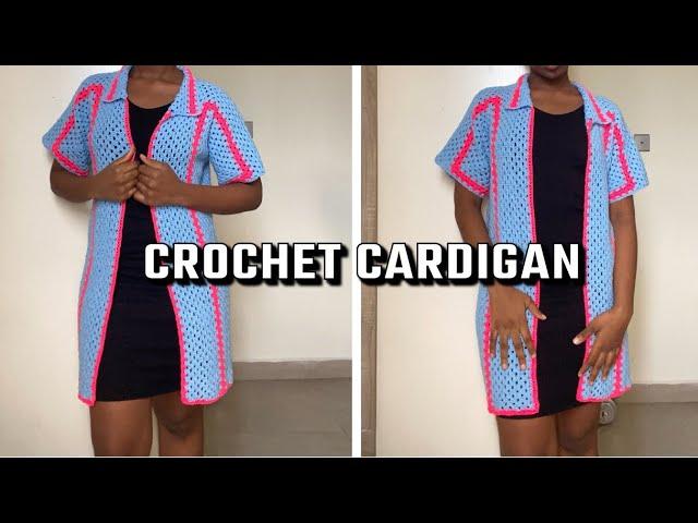 how to crochet: GRANNY HEXAGON Cardigan