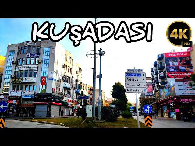 KUŞADASI TÜRKIYE | AUTUMN SEASON WALK | 10 November 2024 | 4k UHD 60fps